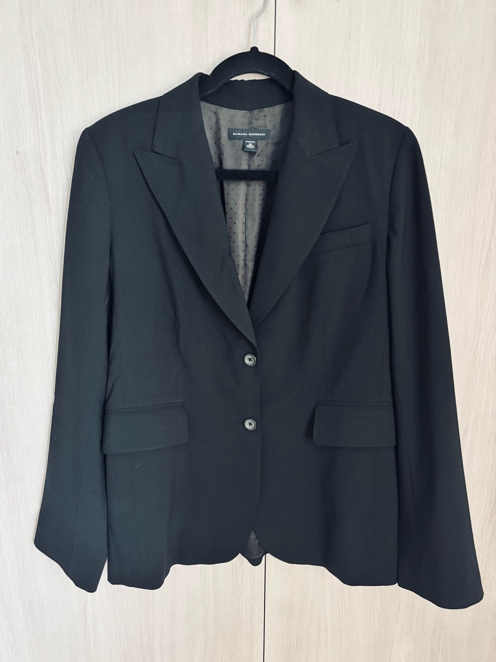 Banana Republic Black Women's Two-Button Blazer